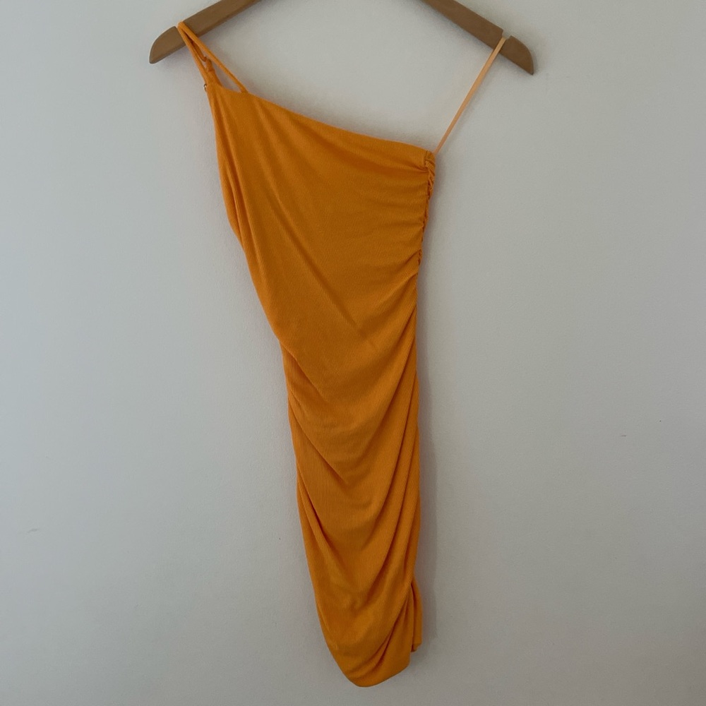 Princess Polly Vibrant Orange One-Shoulder Dress